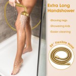 Rainfall Shower Head with Handheld Combo, Brushed Gold Rain Shower System with Balance Pressure Valve, 9 inch Rain Shower Head with Handheld Spray Wall Mount(B2312-BG) Rainfall Shower Head with Handheld Combo, Brushed Gold Rain Shower System with Balance Pressure Valve, 9 inch Rain Shower Head with Handheld Spray Wall Mount(B2312-BG)