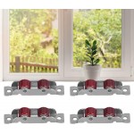 4Set Push Pull Window Pulley, with Screws Double Wheel Sliding Window Door Roller Hardwares Sliding Door Roller Assembly,Window Pulley 4Set Push Pull Window Pulley, with Screws Double Wheel Sliding Window Door Roller Hardwares Sliding Door Roller Assembly,Window Pulley