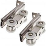 2pcs 4-Wheel Stainless Stee Hanging Wheel Suitable fo Sliding Doors in Halls and Kitchen cabinets wadrobe Sliding Door(Wheel 23mm/0.9") 2pcs 4-Wheel Stainless Stee Hanging Wheel Suitable fo Sliding Doors in Halls and Kitchen cabinets wadrobe Sliding Door(Wheel 23mm/0.9")