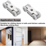2pcs 4-Wheel Stainless Stee Hanging Wheel Suitable fo Sliding Doors in Halls and Kitchen cabinets wadrobe Sliding Door(Wheel 23mm/0.9") 2pcs 4-Wheel Stainless Stee Hanging Wheel Suitable fo Sliding Doors in Halls and Kitchen cabinets wadrobe Sliding Door(Wheel 23mm/0.9")