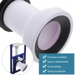 Toilet Drain Pipe Adapter, Plastic Toilet Sewer Drain Pipe Installation Seal Accessories Connector, Toilet Straight Pipe Shifter Toilet Connecting Pipe for Bathroom Toilet Toilet Drain Pipe Adapter, Plastic Toilet Sewer Drain Pipe Installation Seal Accessories Connector, Toilet Straight Pipe Shifter Toilet Connecting Pipe for Bathroom Toilet