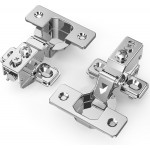 20 Pack 1/2" Overlay Soft Close Face Frame & Frameless Hinges, Stainless Steel Quiet 3D Concealed for Kitchen Door, 105° Slow Smooth Hardware Replacement, Self Closing Hidden, Satin Nickel 20 Pack 1/2" Overlay Soft Close Face Frame & Frameless Hinges, Stainless Steel Quiet 3D Concealed for Kitchen Door, 105° Slow Smooth Hardware Replacement, Self Closing Hidden, Satin Nickel
