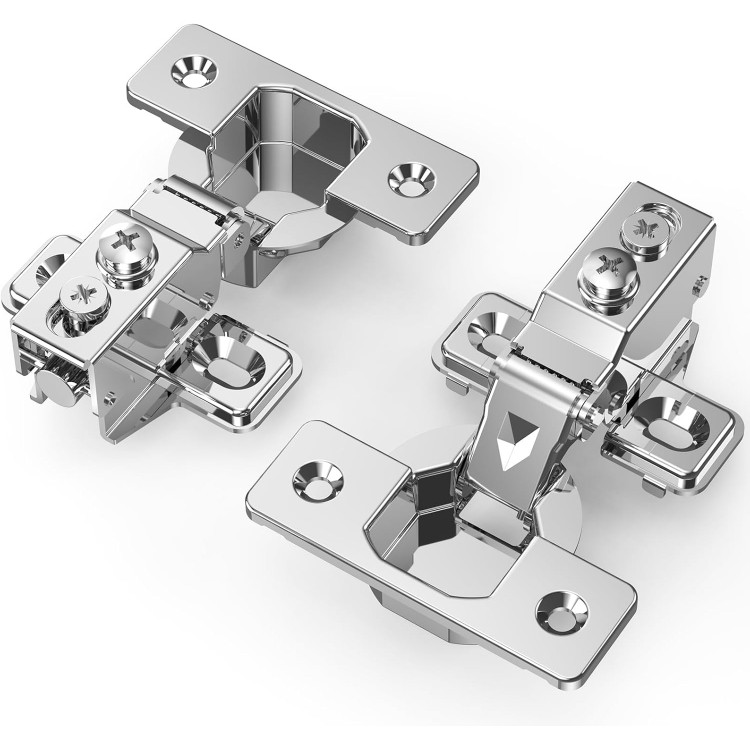 20 Pack 1/2" Overlay Soft Close Face Frame & Frameless Hinges, Stainless Steel Quiet 3D Concealed for Kitchen Door, 105° Slow Smooth Hardware Replacement, Self Closing Hidden, Satin Nickel 20 Pack 1/2" Overlay Soft Close Face Frame & Frameless Hinges, Stainless Steel Quiet 3D Concealed for Kitchen Door, 105° Slow Smooth Hardware Replacement, Self Closing Hidden, Satin Nickel