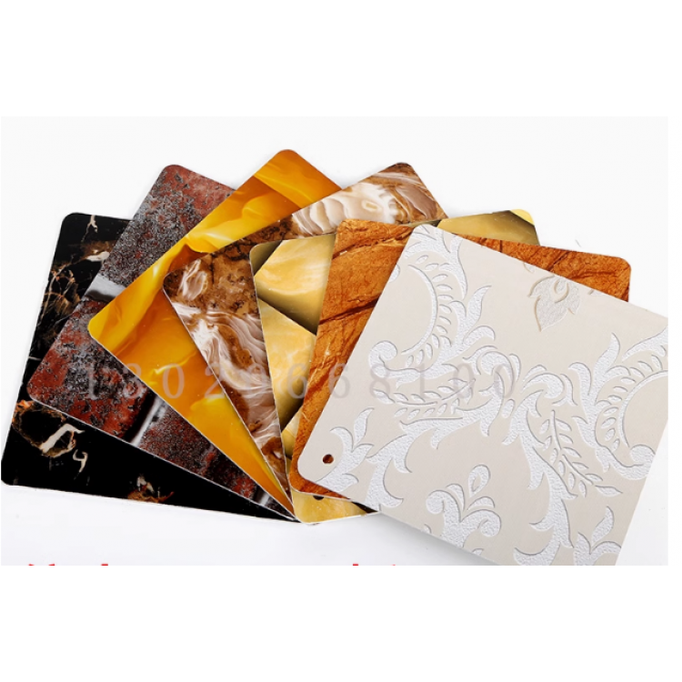 uv plate imitation marble wall decoration paint-free high gloss panel waterproof fire ktv hotel stone plastic wall panel